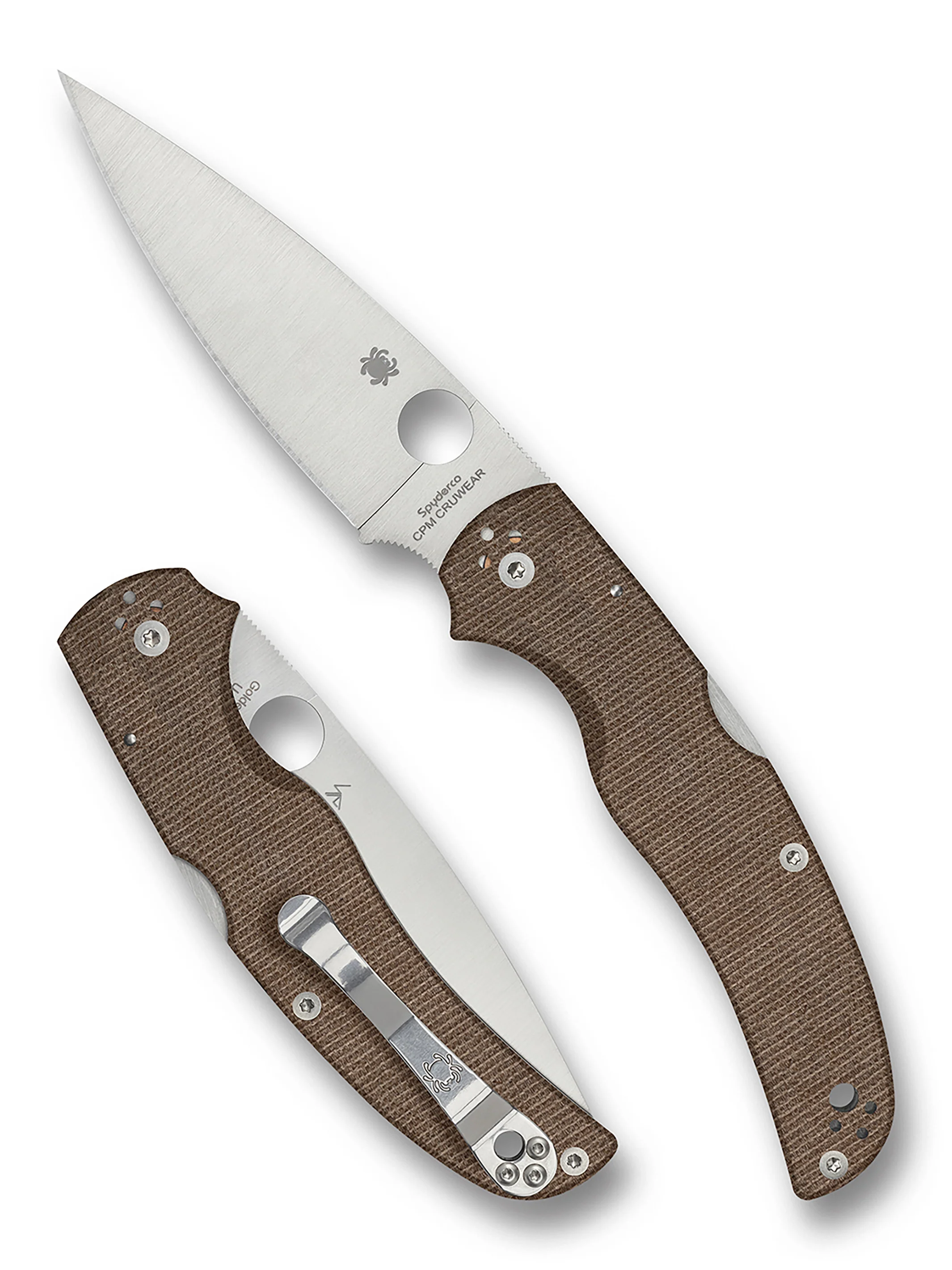 Native Chief™ Brown Canvas Micarta® CPM® Cru-Wear®