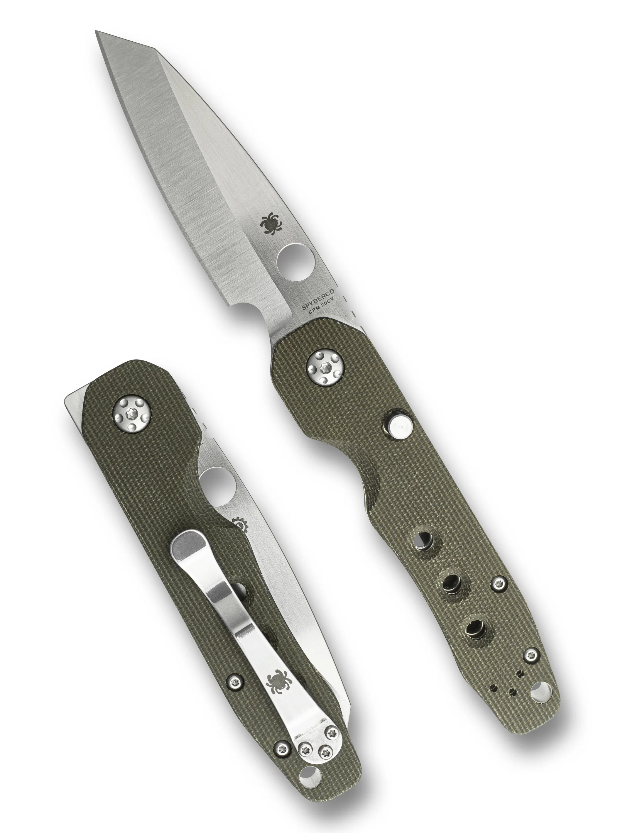 Smock Green Canvas Micarta® CPM® 20CV Exclusive